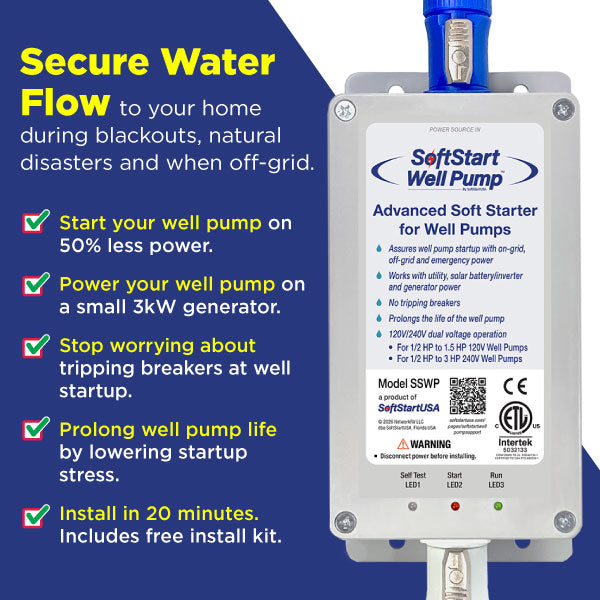 SoftStart Well Pump™ – 120V and 240V Water Well Pump Soft Start Wholesale